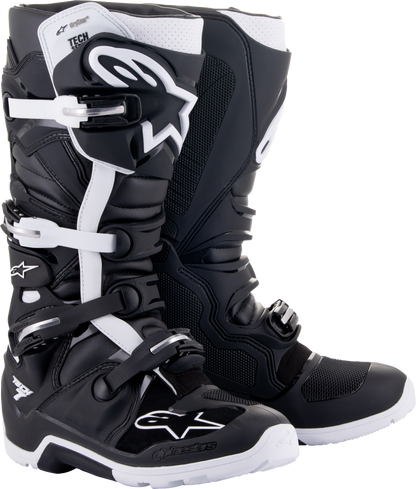 Tech 7 Enduro Drystar Boots Black/White Sz 14