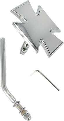 DRAG SPECIALTIES Mirror - Side View - Maltese - Chrome - Round Stem - Each 60-6009-SC4