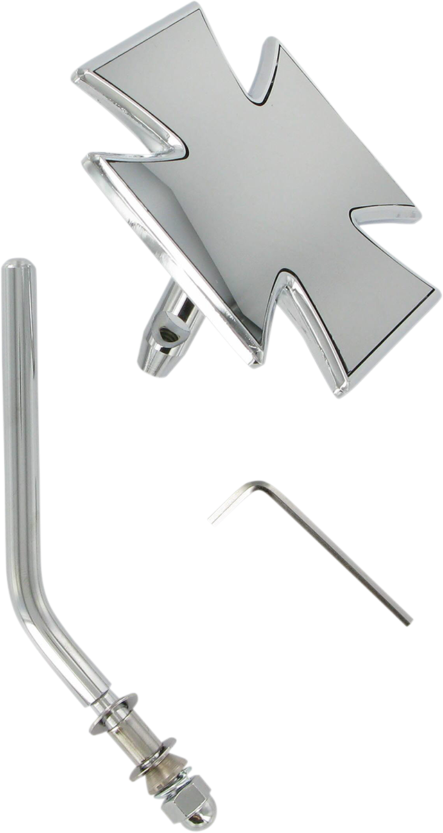 DRAG SPECIALTIES Mirror - Side View - Maltese - Chrome - Round Stem - Each 60-6009-SC4
