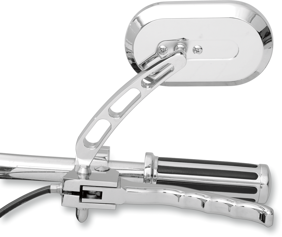 DRAG SPECIALTIES Mirror - Side View - Oval - Chrome - Left - Each 60-6232LBL1