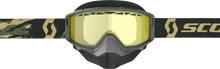 Primal Goggle Snow Cross Camo Kahki W/Yellow