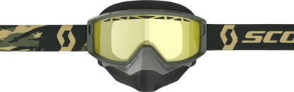 Primal Goggle Snow Cross Camo Kahki W/Yellow