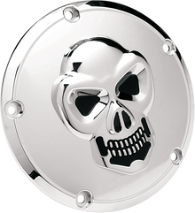 DRAG SPECIALTIES Skull Derby Cover - Chrome - 5 Hole 33-0062-PC