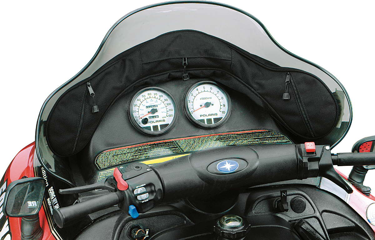 PARTS UNLIMITED Snowmobile Windshield Bag - Black - Polaris '99-'02 0710-0103