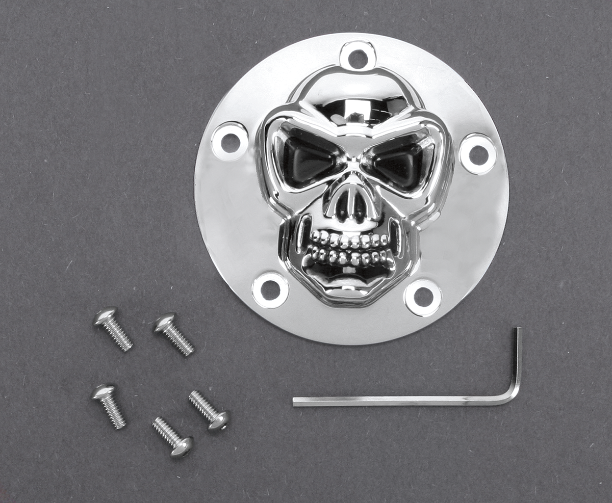 DRAG SPECIALTIES 3-D Skull Points Cover - Twin Cam 30-0181-BC-222