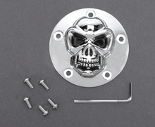 DRAG SPECIALTIES 3-D Skull Points Cover - Twin Cam 30-0181-BC-222