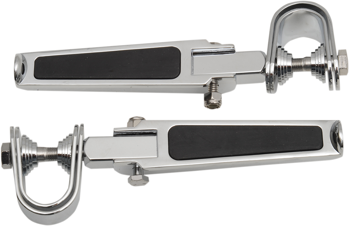 DRAG SPECIALTIES U-Clamp Foot Pegs - Rubber Inlay 17-6452BXLB1