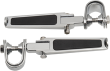 DRAG SPECIALTIES U-Clamp Foot Pegs - Rubber Inlay 17-6452BXLB1