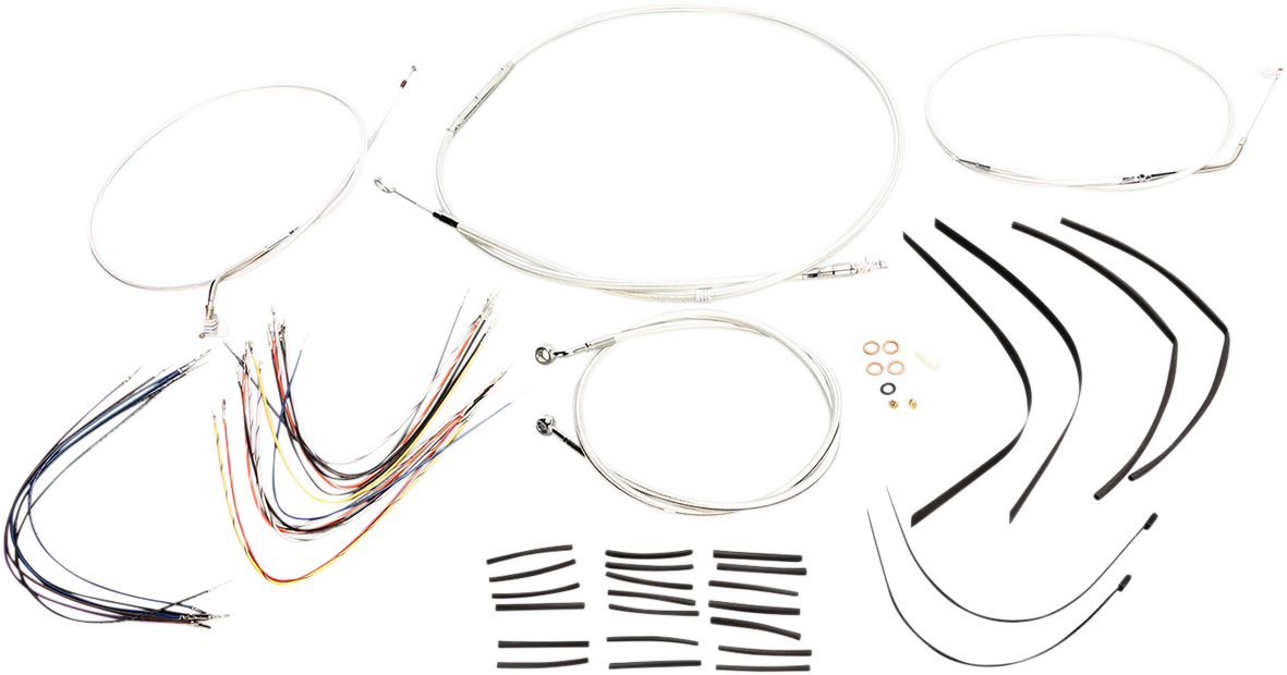 MAGNUM SHIELDING Sterling Chromite II® Designer Handlebar Installation Kit - 15"-17" - '07-'13 Sportster 387652
