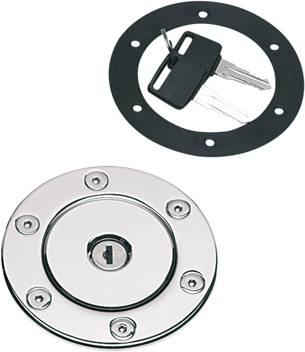 DRAG SPECIALTIES Aero Gas Cap - Vented - 95 mm 011526BX