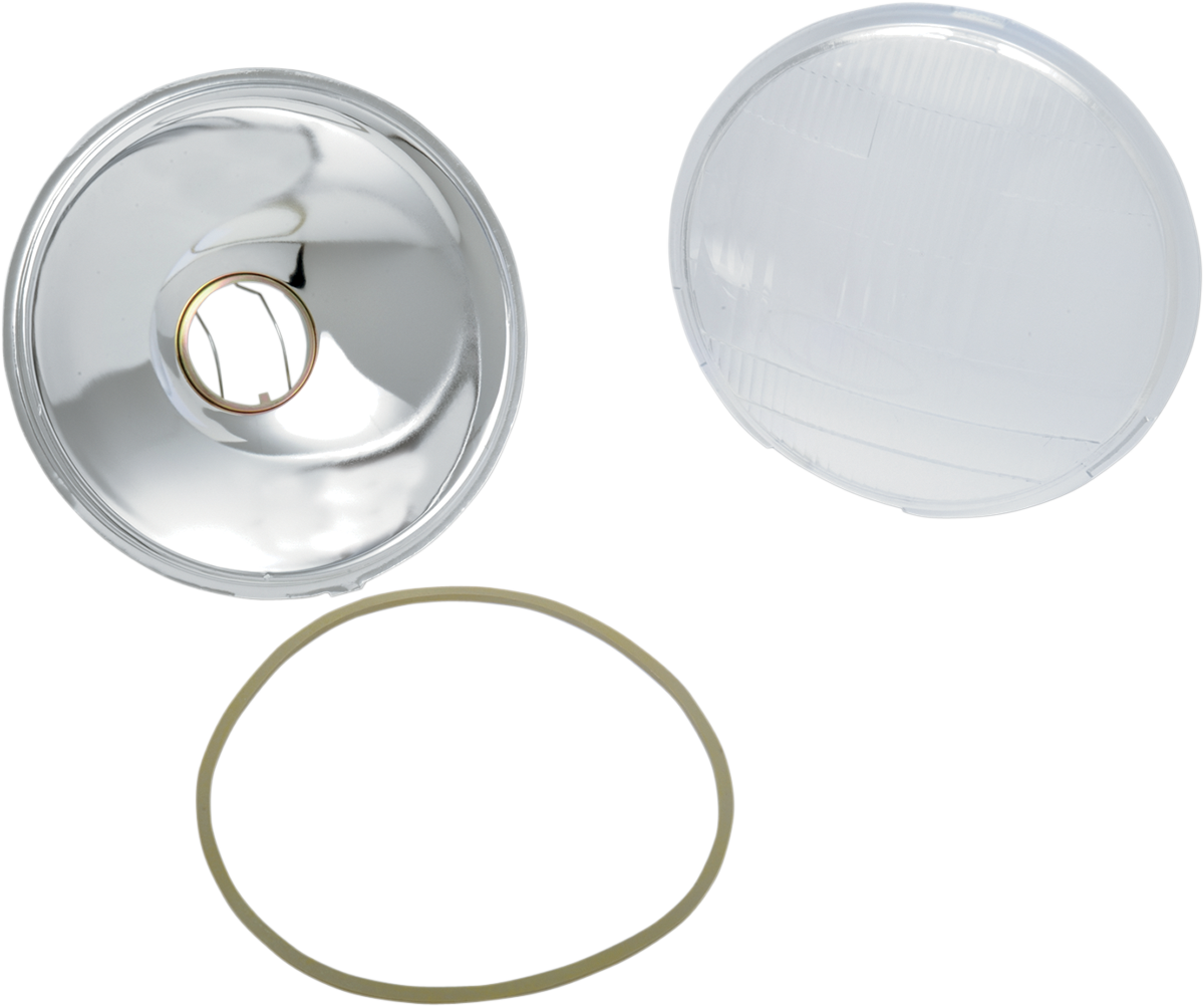 DRAG SPECIALTIES Replacement 6-1/2" Headlight Glass 20-0339-BX-LB1