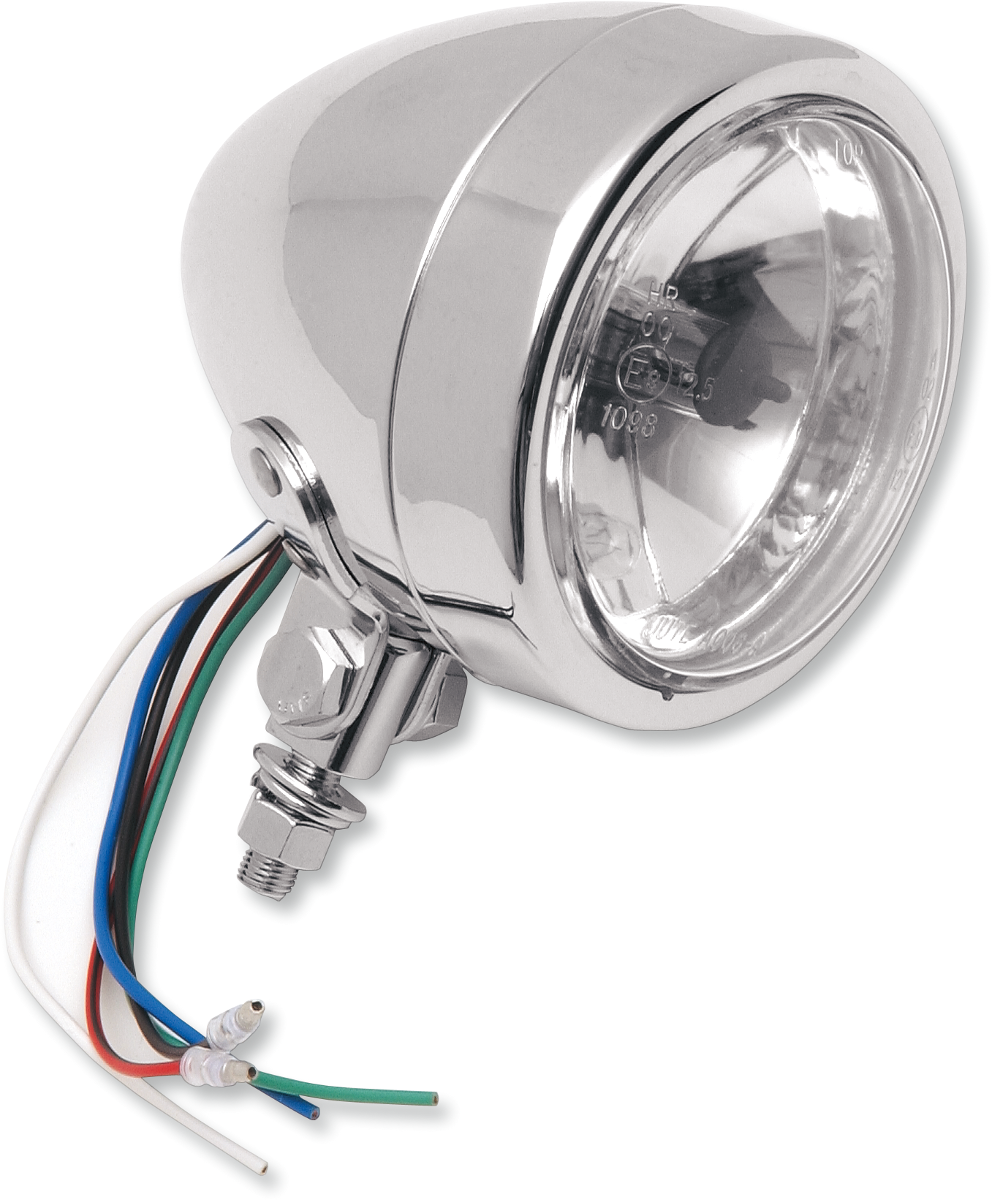 DRAG SPECIALTIES Spotlight - 4-1/4" - w/Running Light - Clear Lens 20-6011PA