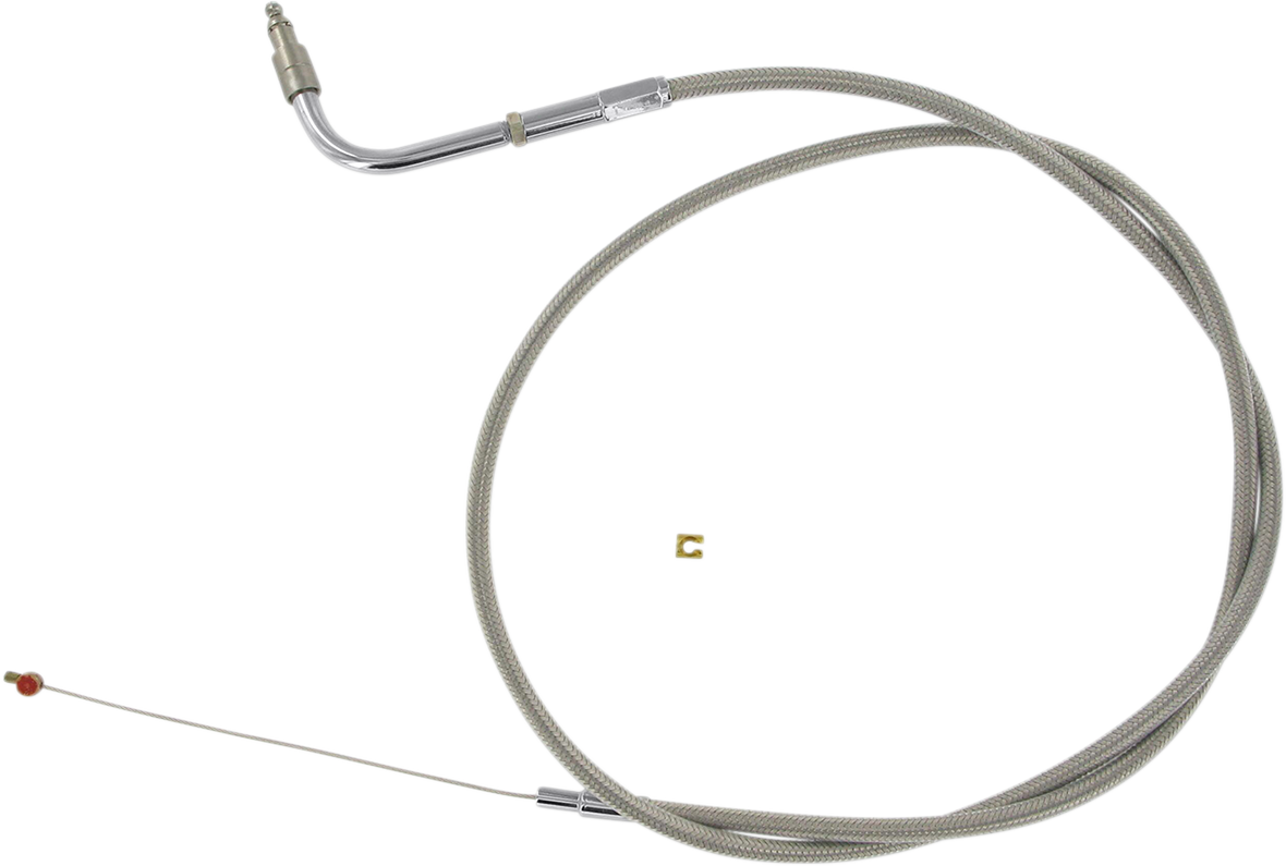 BARNETT Stainless Steel Throttle Cable - +6" - Dyna/FXR/Softail 102-30-30015-06