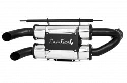 Dual Stacked Slip On System W/ Performance Muffler Blk Tip