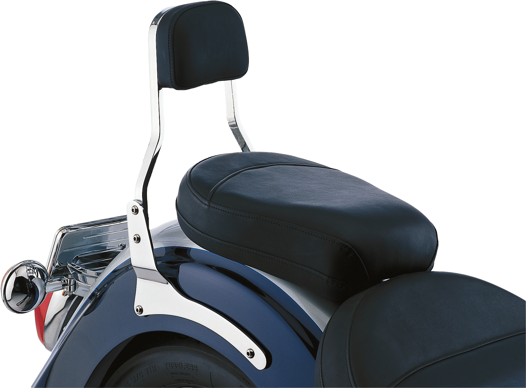 Short Sissy Bar W/Pad Chrome Yam V Star1300 07 15