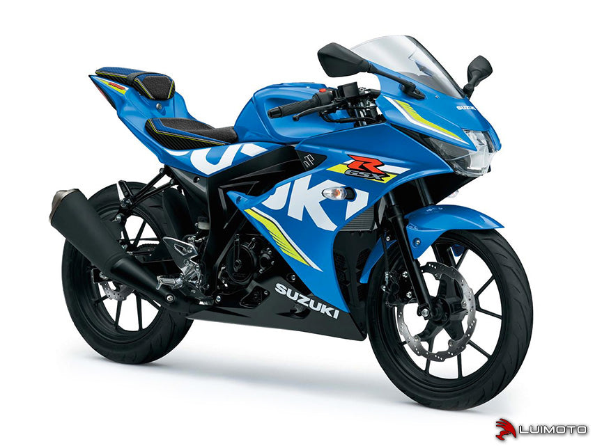 LUIMOTO STYLELINE Passenger Seat Covers for the SUZUKI GSX-R125 / GSX-R150 and GSX-S150 / GSX-S125 2017+