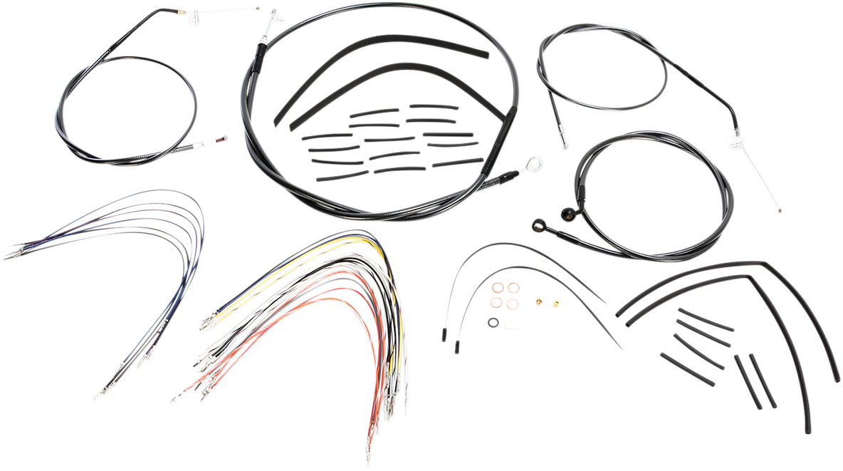 MAGNUM SHIELDING Black Pearl™ Designer Handlebar Installation Kit - 15"-17" - '07-'13 Sportster 487652