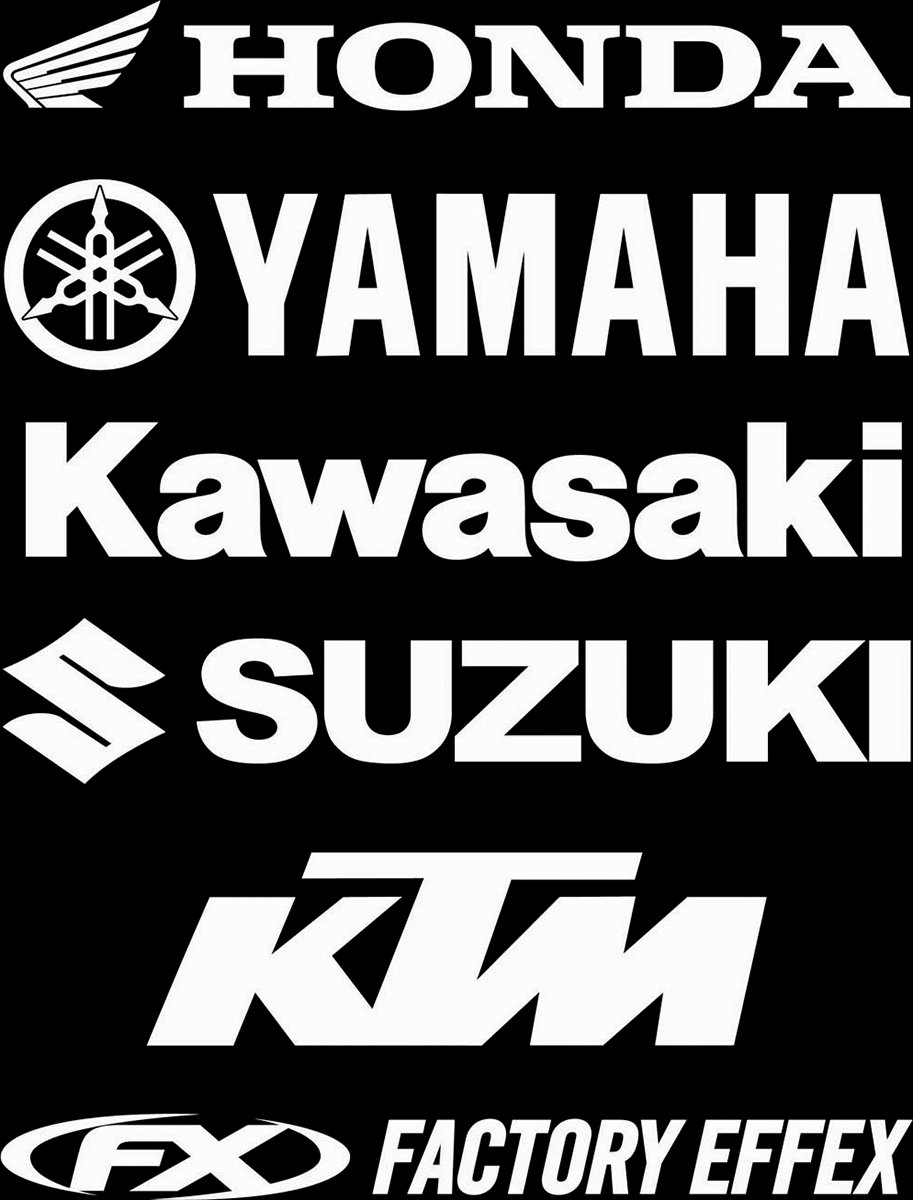 FACTORY EFFEX Die-Cut Decal - 5' - Black - Suzuki 08-94416