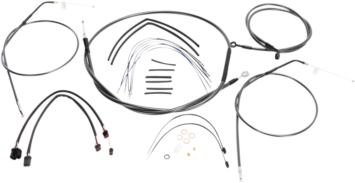 MAGNUM SHIELDING Black Pearl™ Designer Handlebar Installation Kit - 15"-17" - '14-'22 Sportster 487662