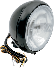 DRAG SPECIALTIES 7" Smooth Headlight - FLST - Black L20-6084BE