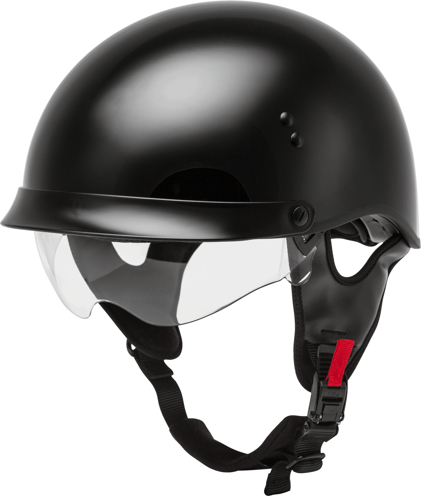 Hh 65 Half Helmet Full Dressed Black Xs