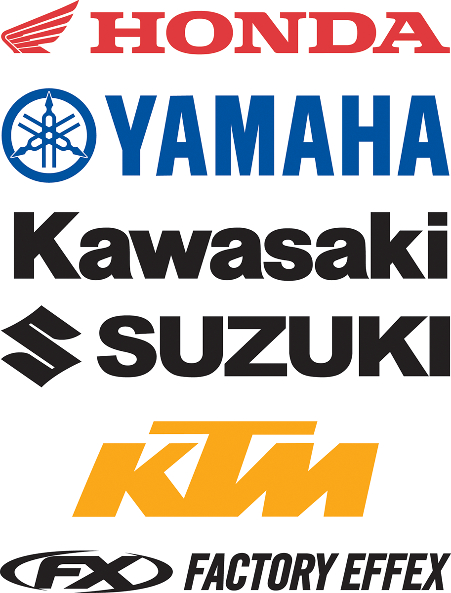 FACTORY EFFEX Die-Cut Decal - 5' - Kawasaki Black 09-94150