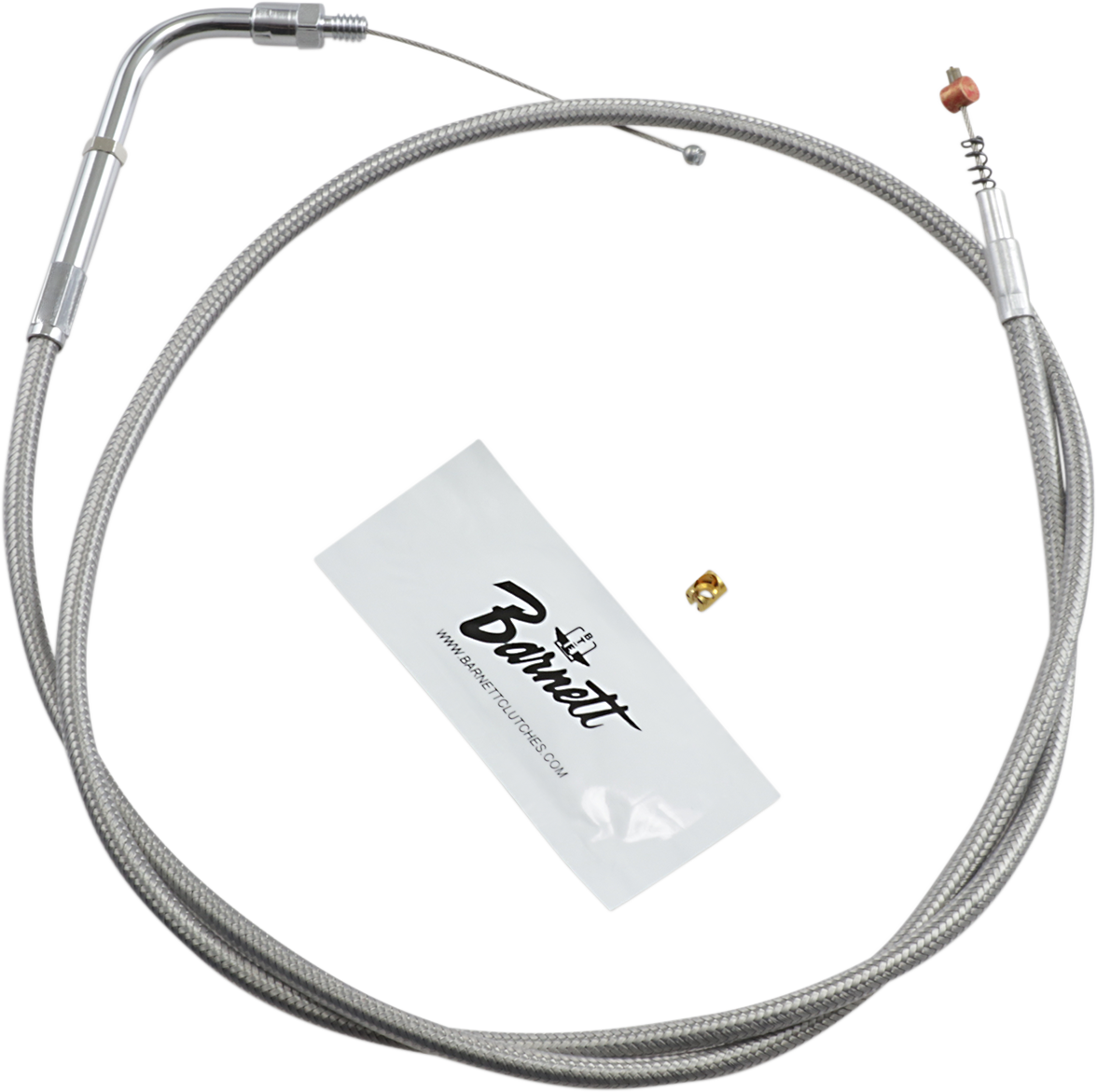 BARNETT Stainless Steel Idle Cable - +6" - '83-'89 FXR 102-30-40011-06