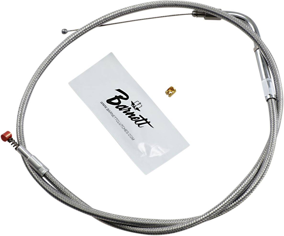 BARNETT Stainless Steel Idle Cable - Dyna/FXR/Softail 102-30-40015