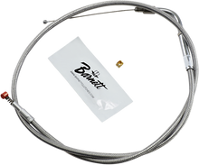 BARNETT Stainless Steel Idle Cable - Dyna/FXR/Softail 102-30-40015