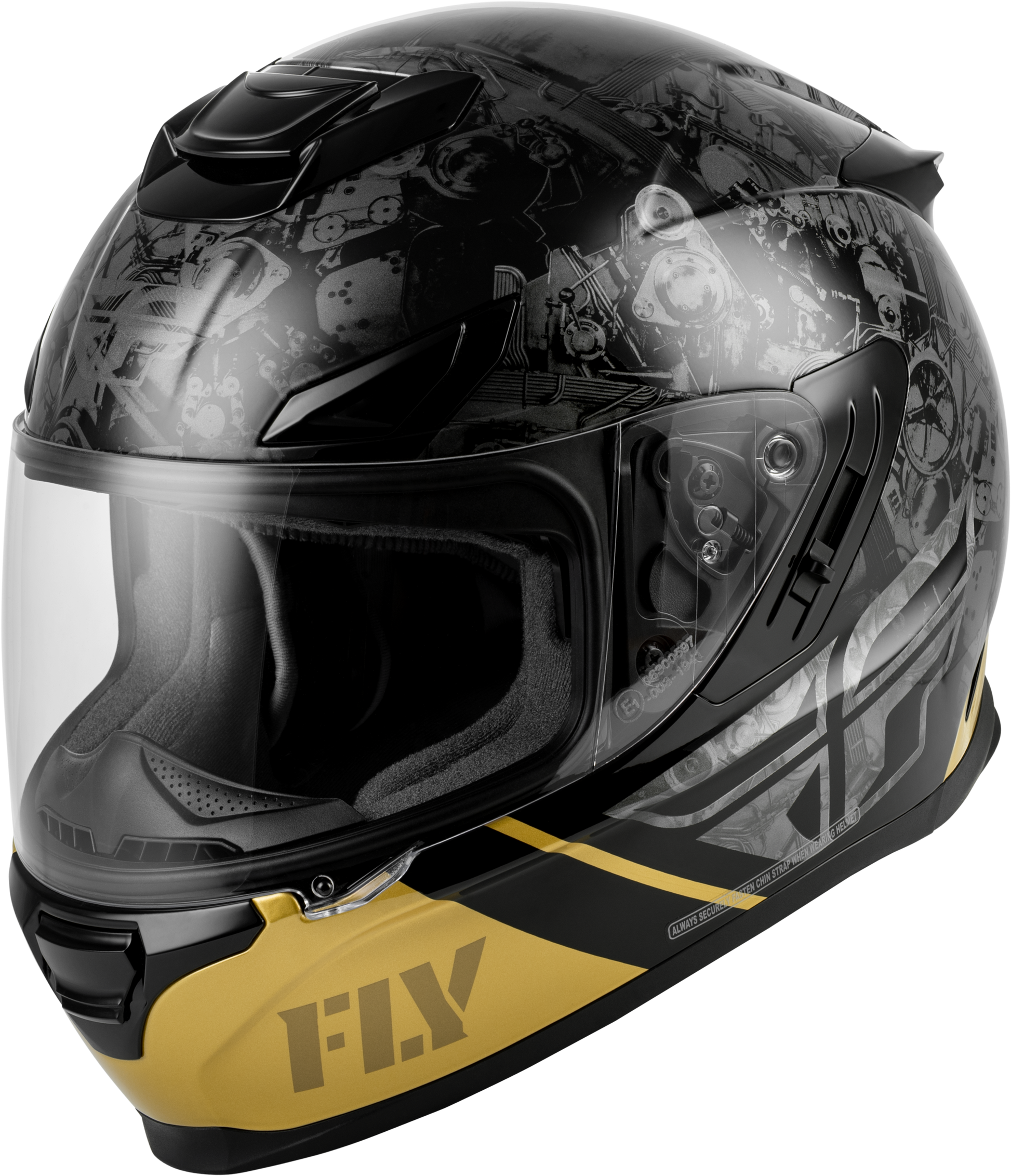 Sentinel Mech Helmet Black/Grey/Gold Xs