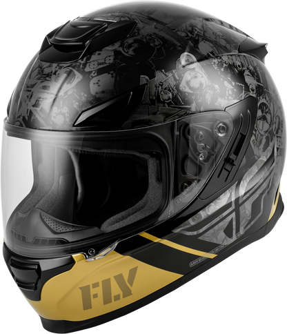 Sentinel Mech Helmet Black/Grey/Gold Lg