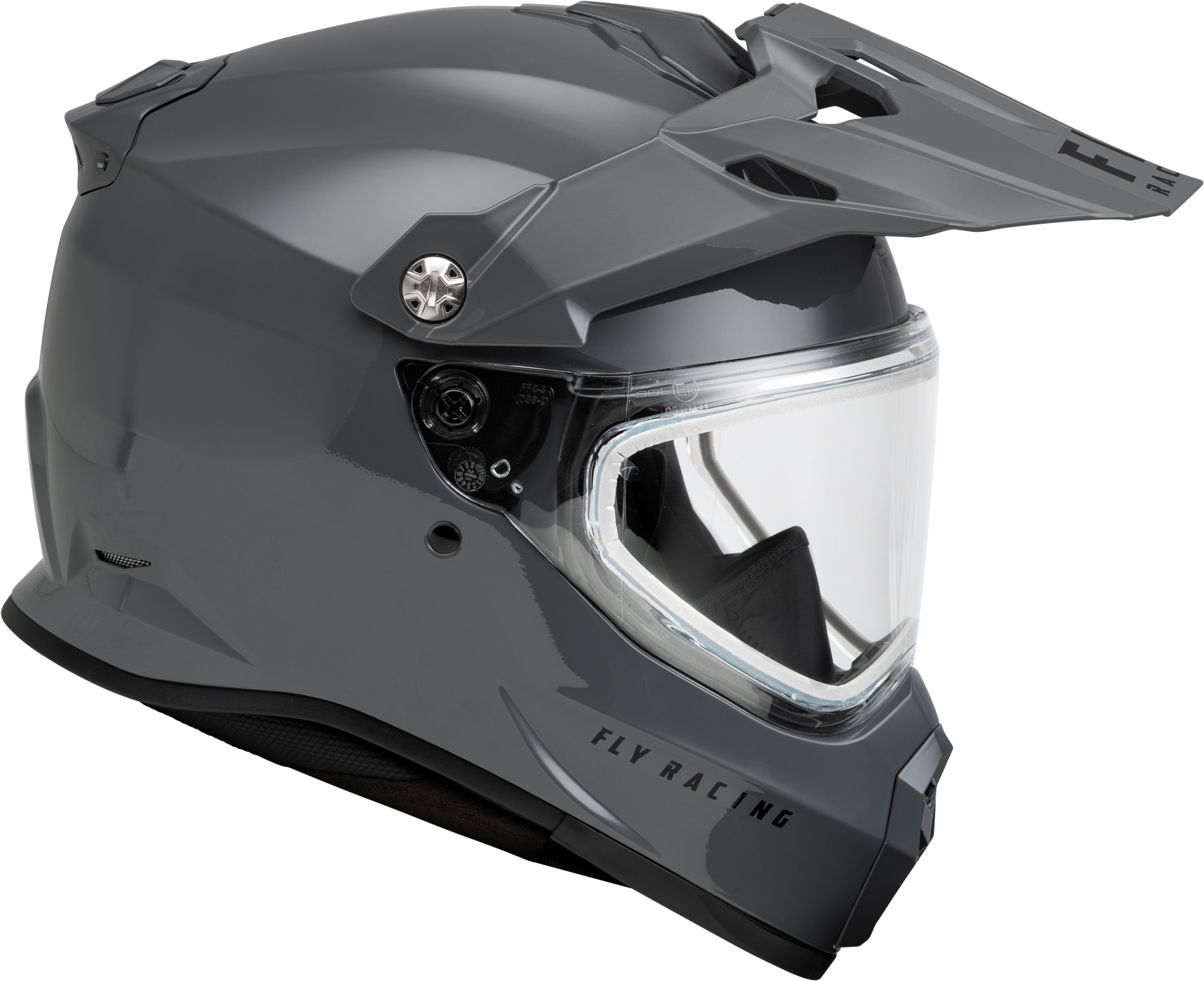 Trekker Cw Solid Helmet Dual Shld Grey 2x