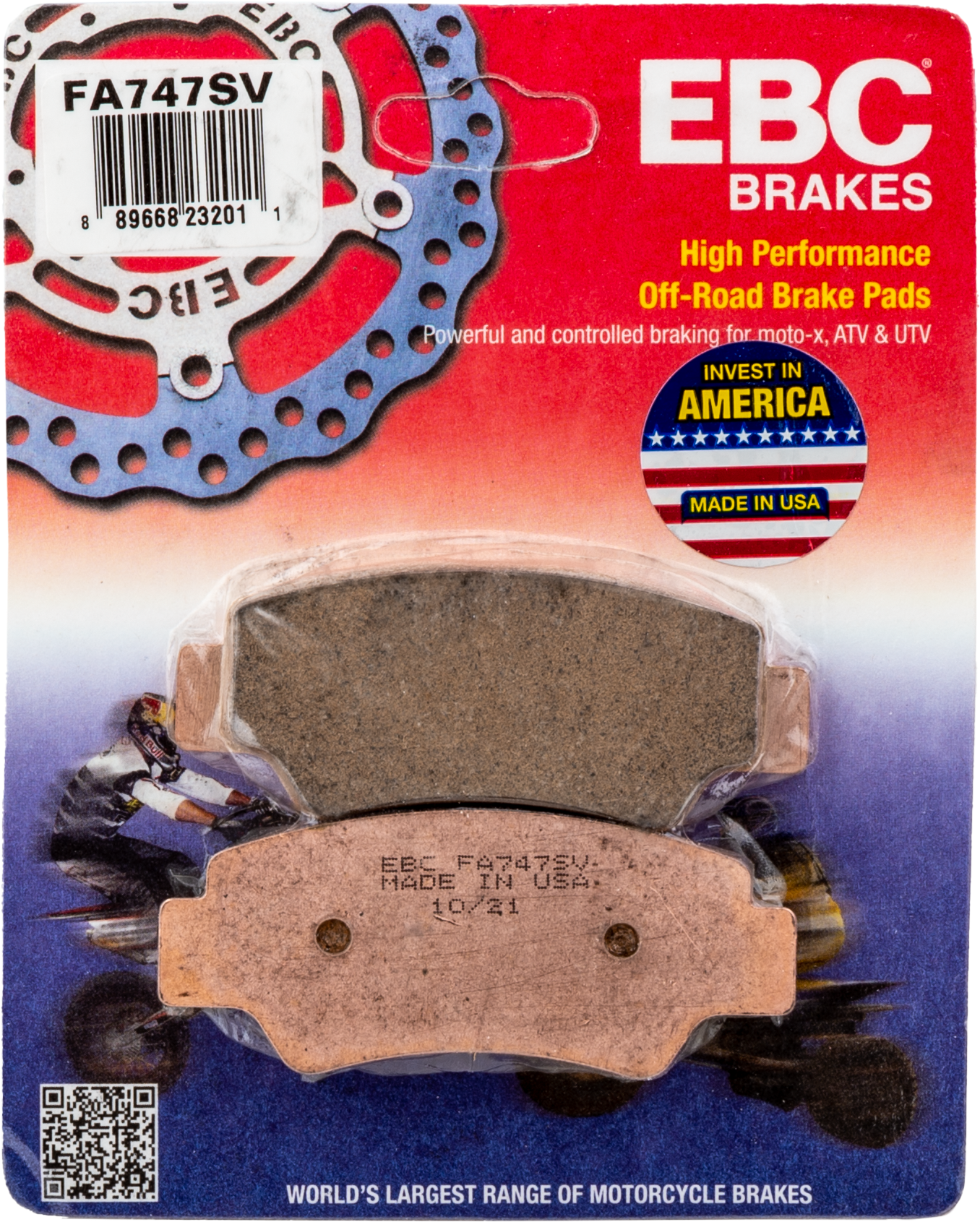 Brake Pads Fa747sv Severe Duty Sv Series