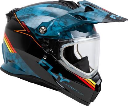 Trekker Cw Conceal Helmet Dual Shld Slate/Black/Red Md
