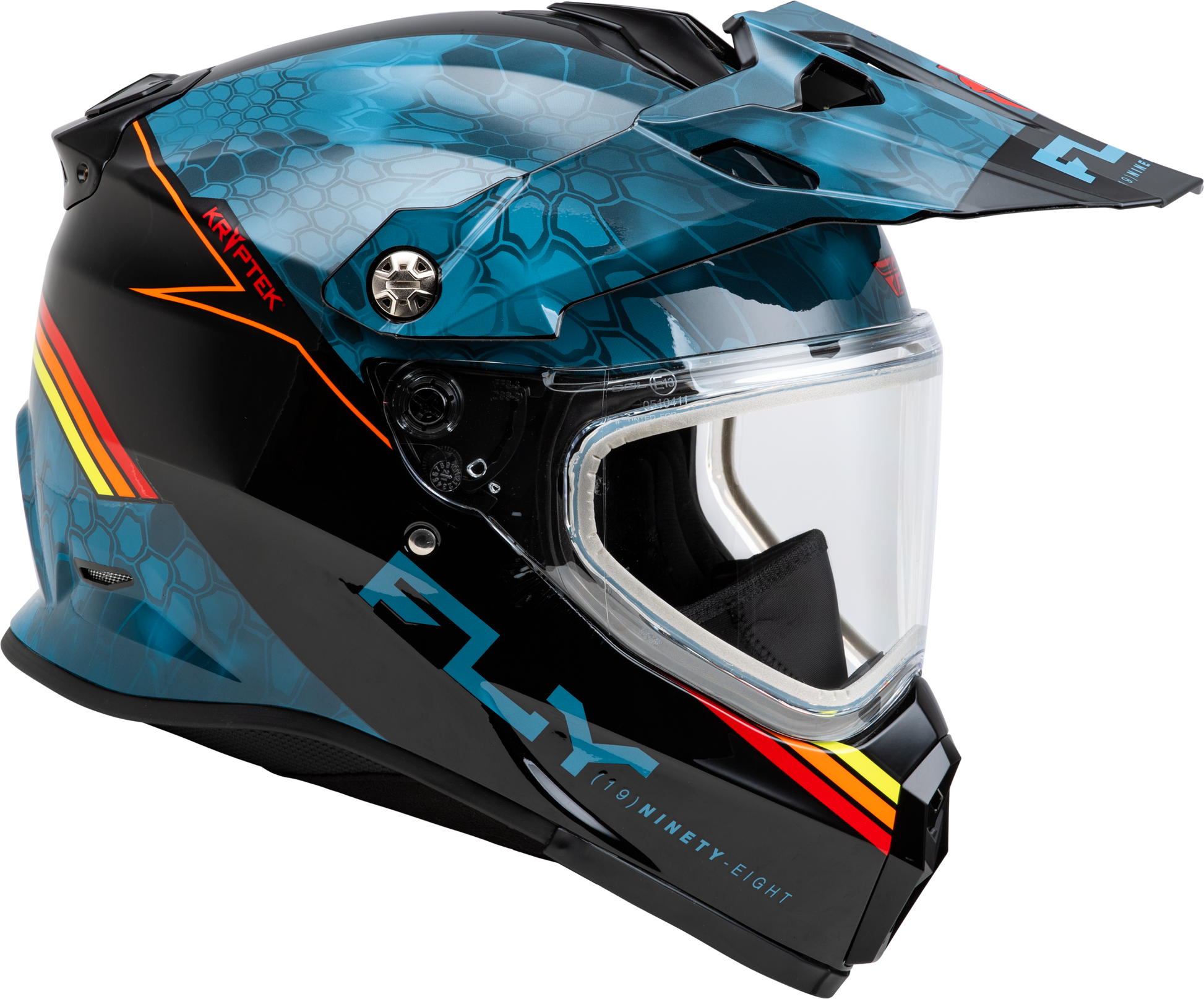 Trekker Cw Conceal Helmet Dual Shld Slate/Black/Red Lg