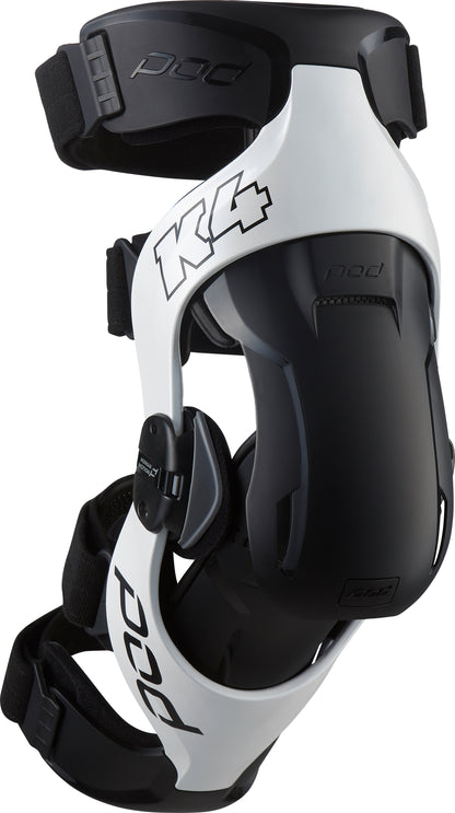 K4 V2.0 Knee Brace (Lt) White/Black Xs/Sm