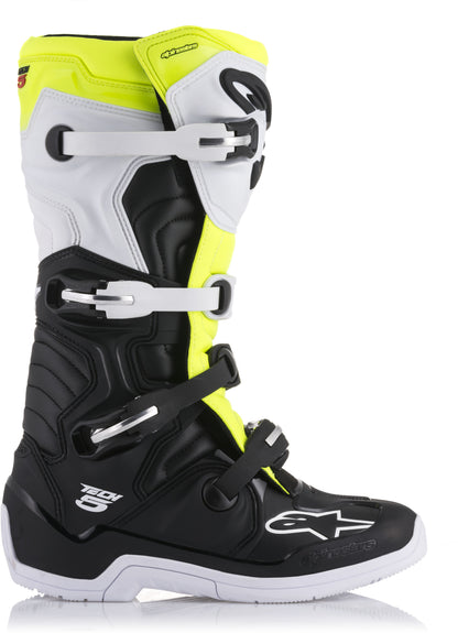 Tech 5 Boots Black/White/Yellow Sz 06