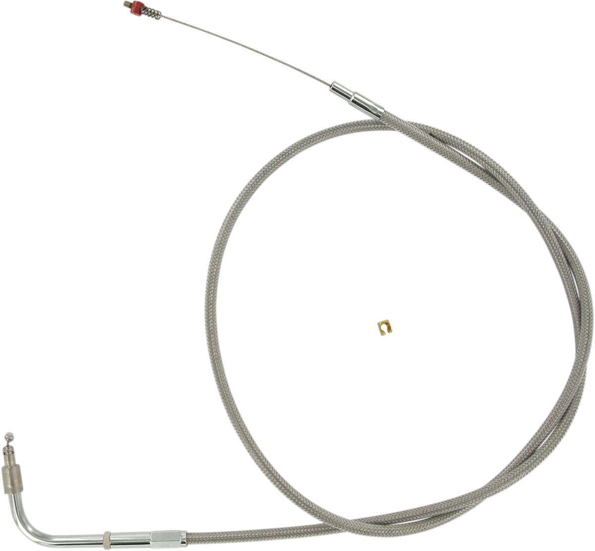 BARNETT Stainless Steel Idle Cable - +6" - Dyna/FXR/Softail 102-30-40015-06