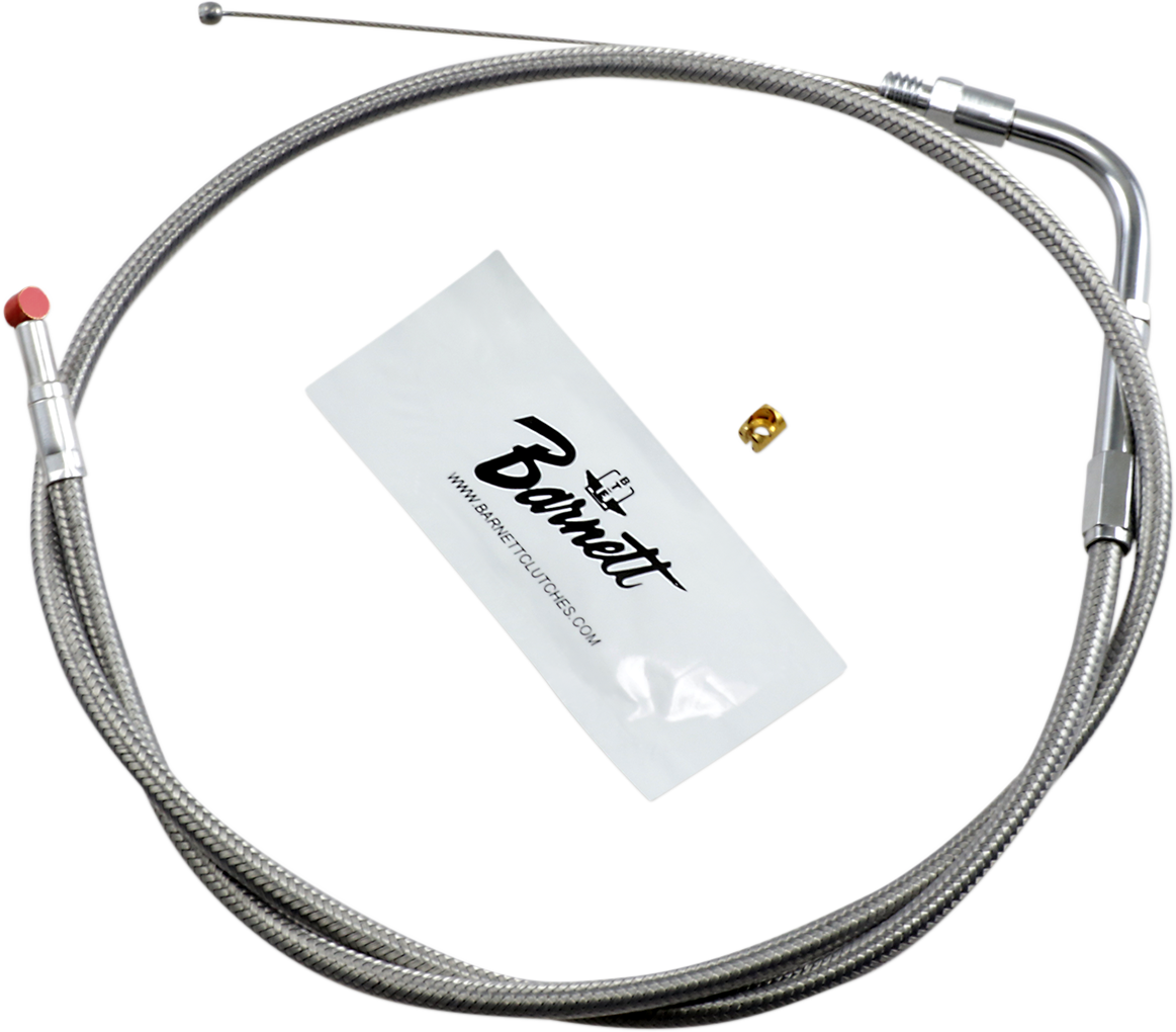 BARNETT Stainless Steel Throttle Cable - Dyna/FXR/Softail 102-30-30014