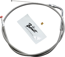 BARNETT Stainless Steel Throttle Cable - Dyna/FXR/Softail 102-30-30014