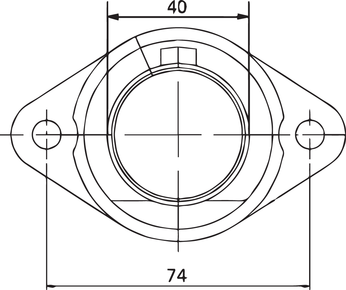 PARTS UNLIMITED Carburetor Mounting Flange - Universal/Arctic Cat/Kawasaki/John Deere/Ski-Doo/Sno Jet/Yamaha 07-100-13