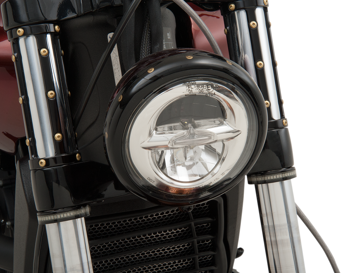 DRAG SPECIALTIES Headlamp - Reflector Style - 5-3/4" - LED - Chrome 0553014