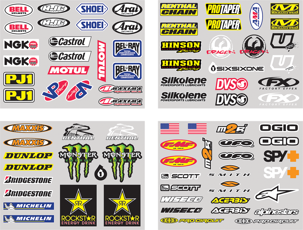 FACTORY EFFEX Iron-On Jersey Sponsor Kit 11-82120