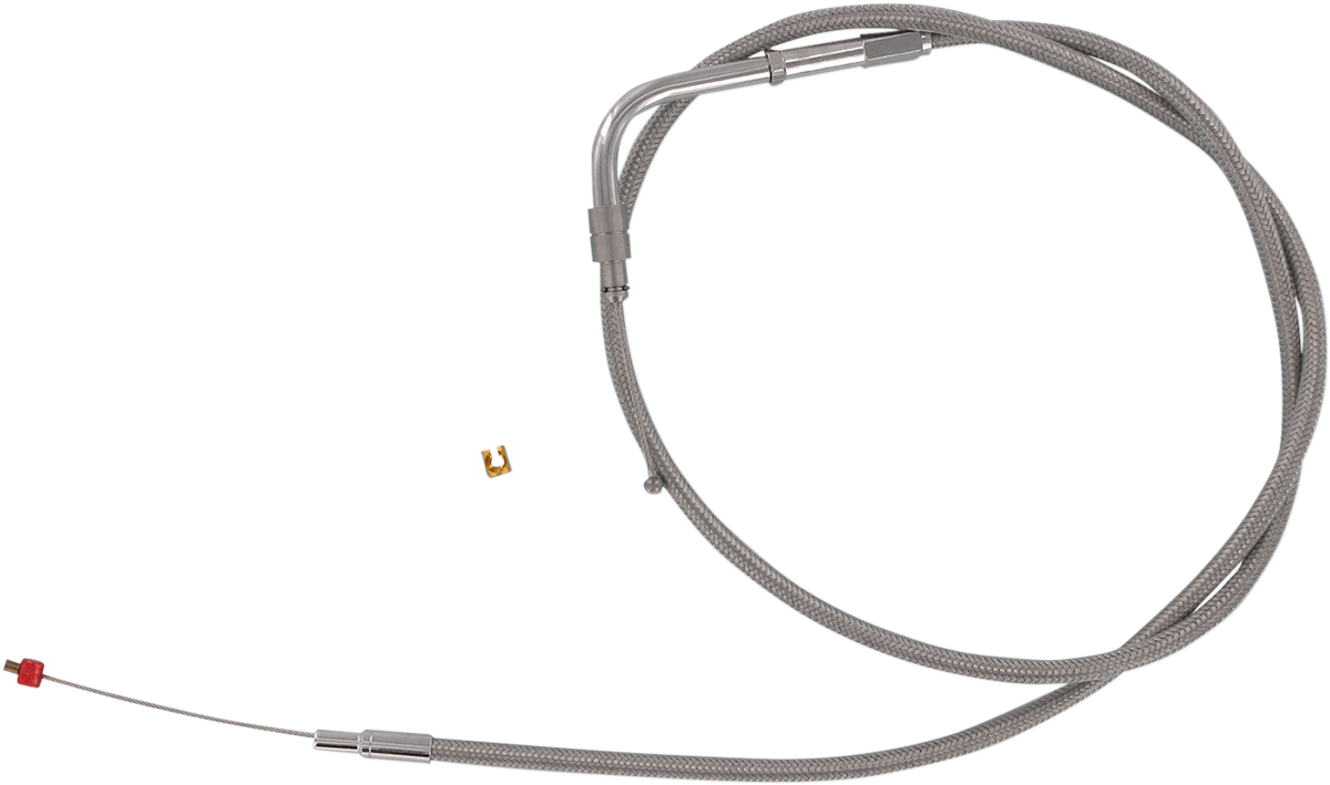 BARNETT Stainless Steel Throttle Cable - '96-'00 Softail 306-96SC-DS