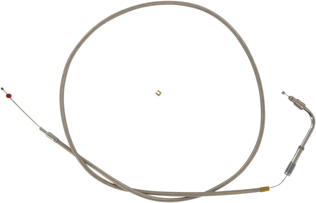 BARNETT Stainless Steel Throttle Cable - +6" - '96-'00 Softail 306-96SC+6-DS
