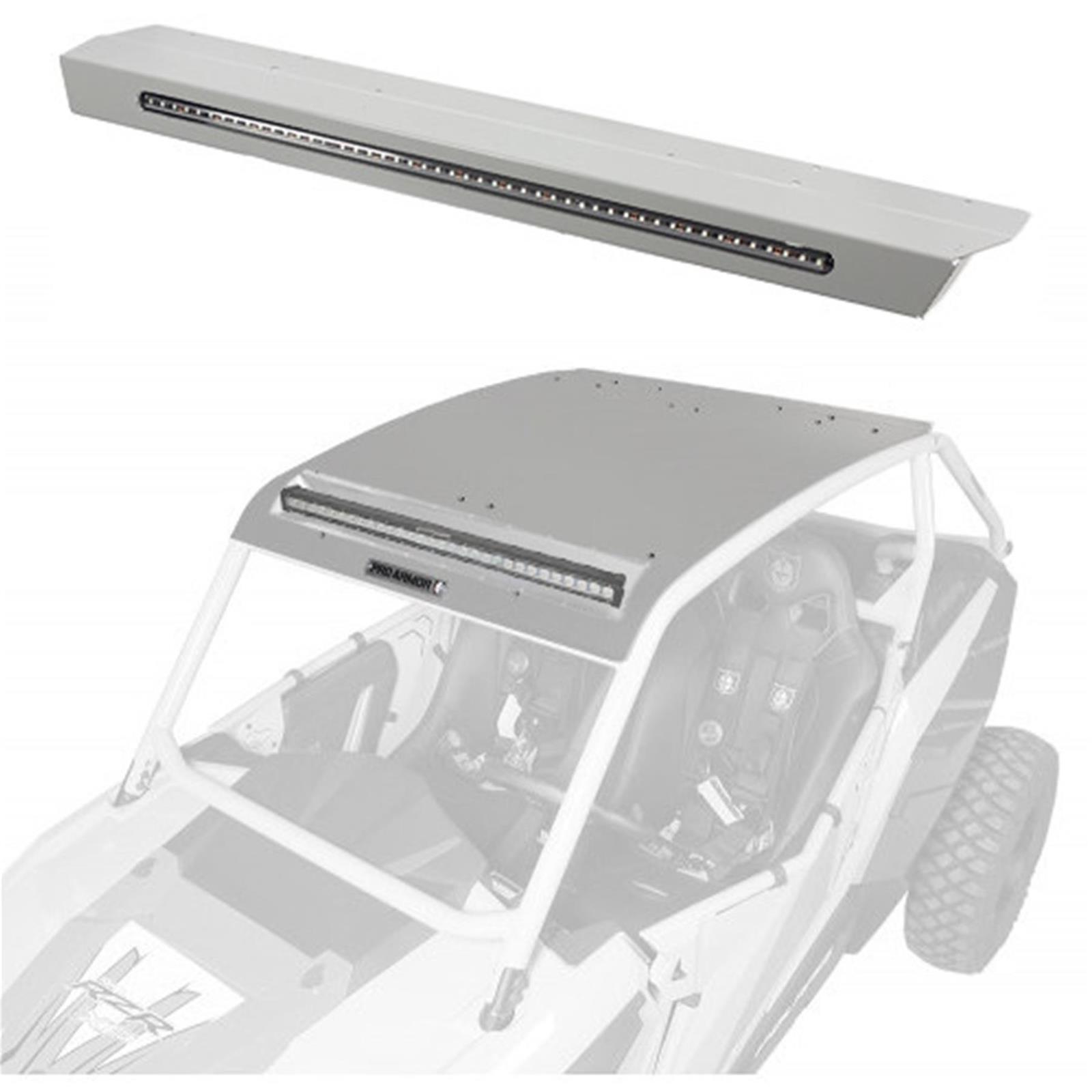 Asylum Roof W/Rear Light & Lt Bar Pckt Titanm Matte Mtlc