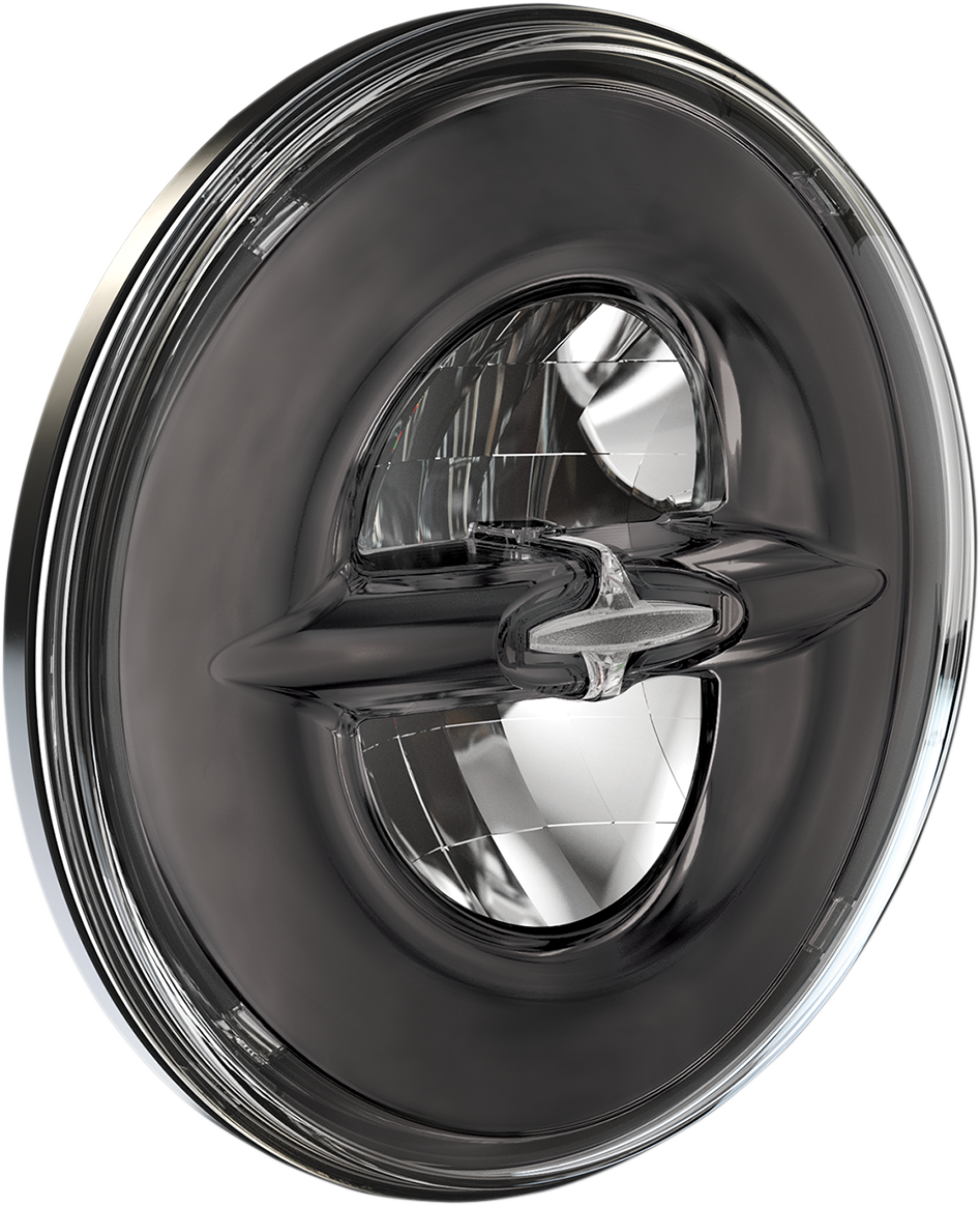 DRAG SPECIALTIES Reflector-Style LED Headlamp - 7" - Dark Chrome 0556214