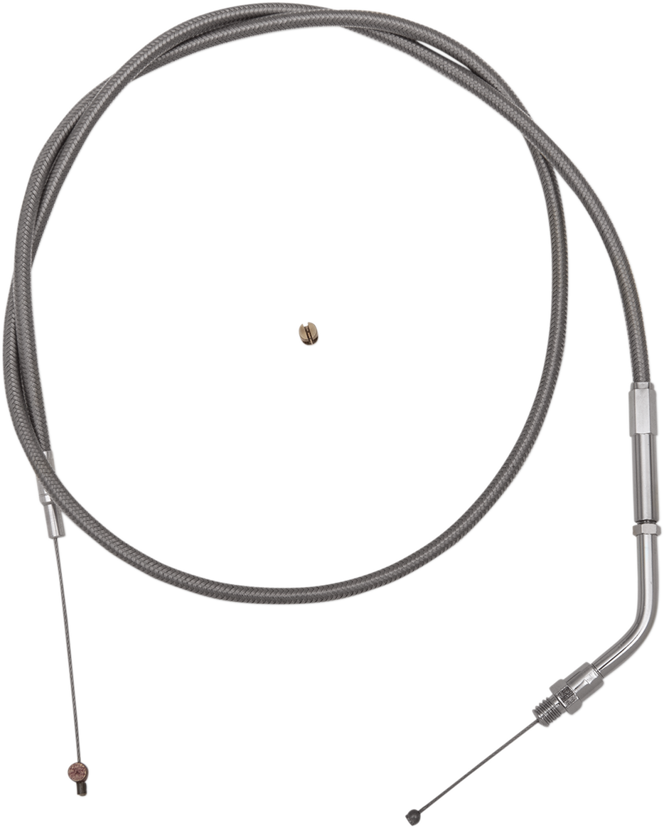 BARNETT Stainless Steel Throttle Cable - +6" - '88-'95 Sportster 102-30-30005-06