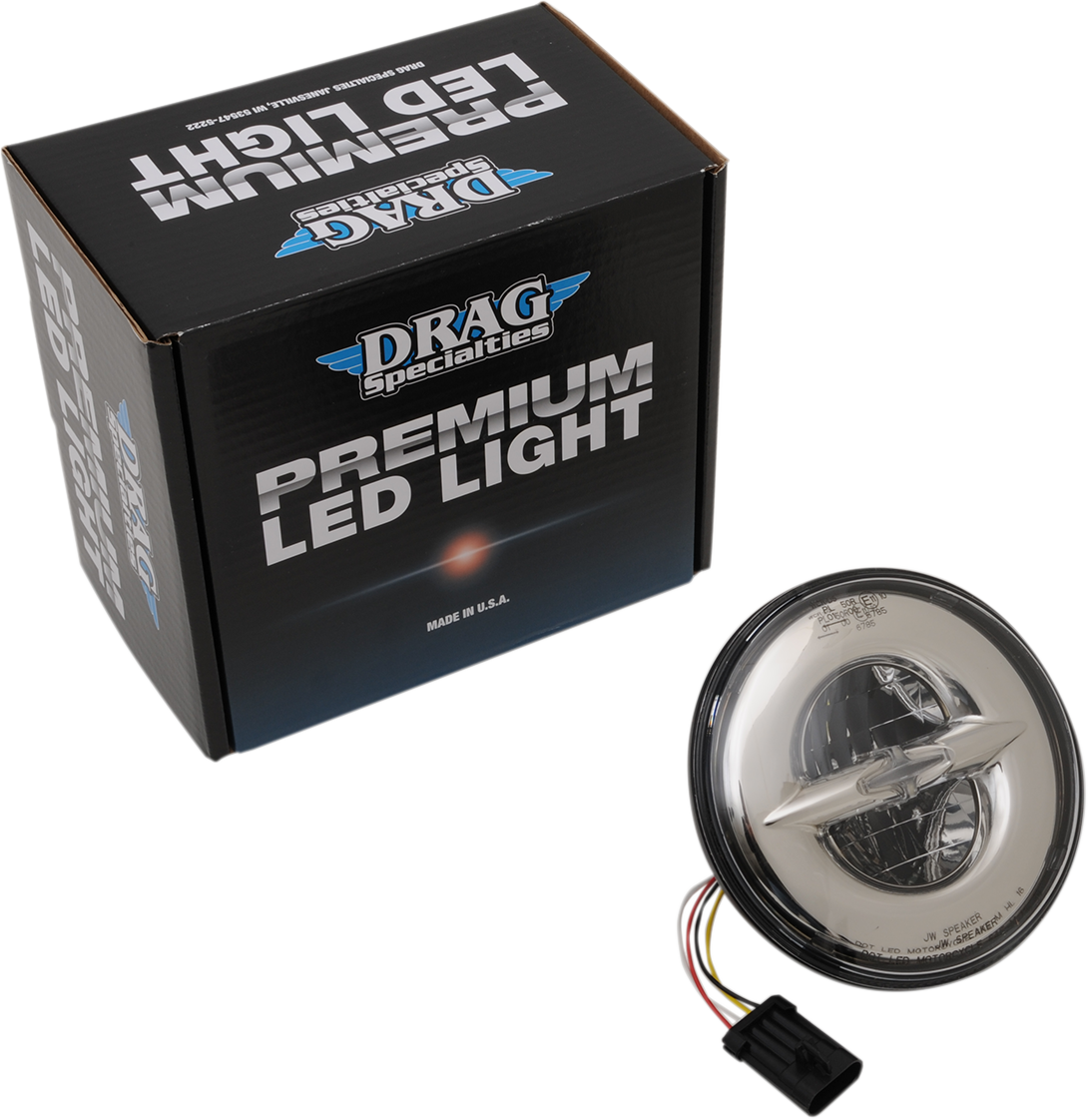 DRAG SPECIALTIES Reflector-Style LED Headlamp - 7" - Chrome 0555854