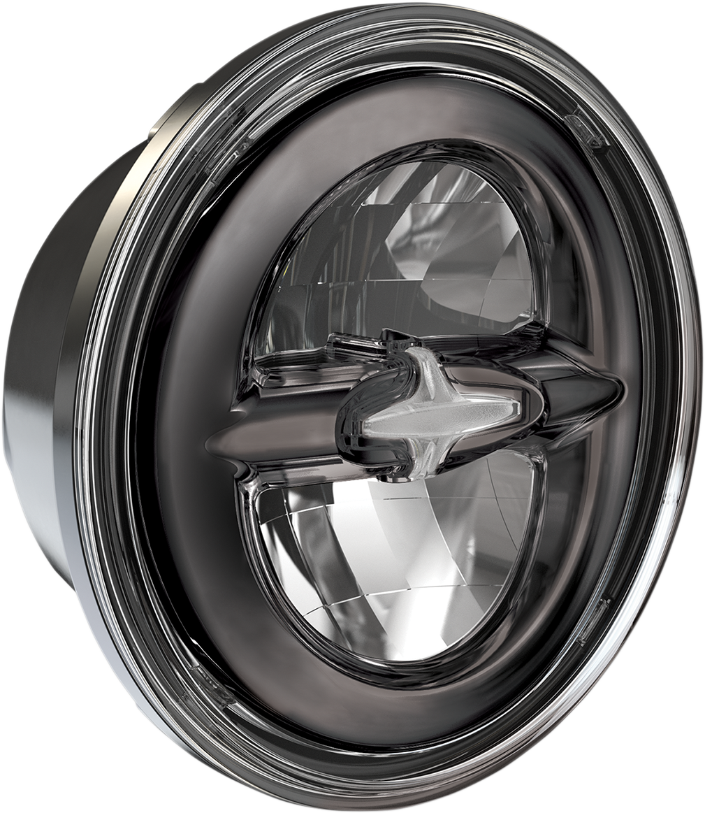DRAG SPECIALTIES Headlamp - Reflector Style - 5-3/4" - LED - Dark Chrome 0555954